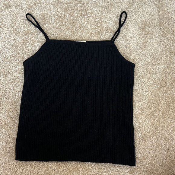 Giorgio Armani Tops - Vintage Wool Giorgio Armani Black Spaghetti Strap Camisole